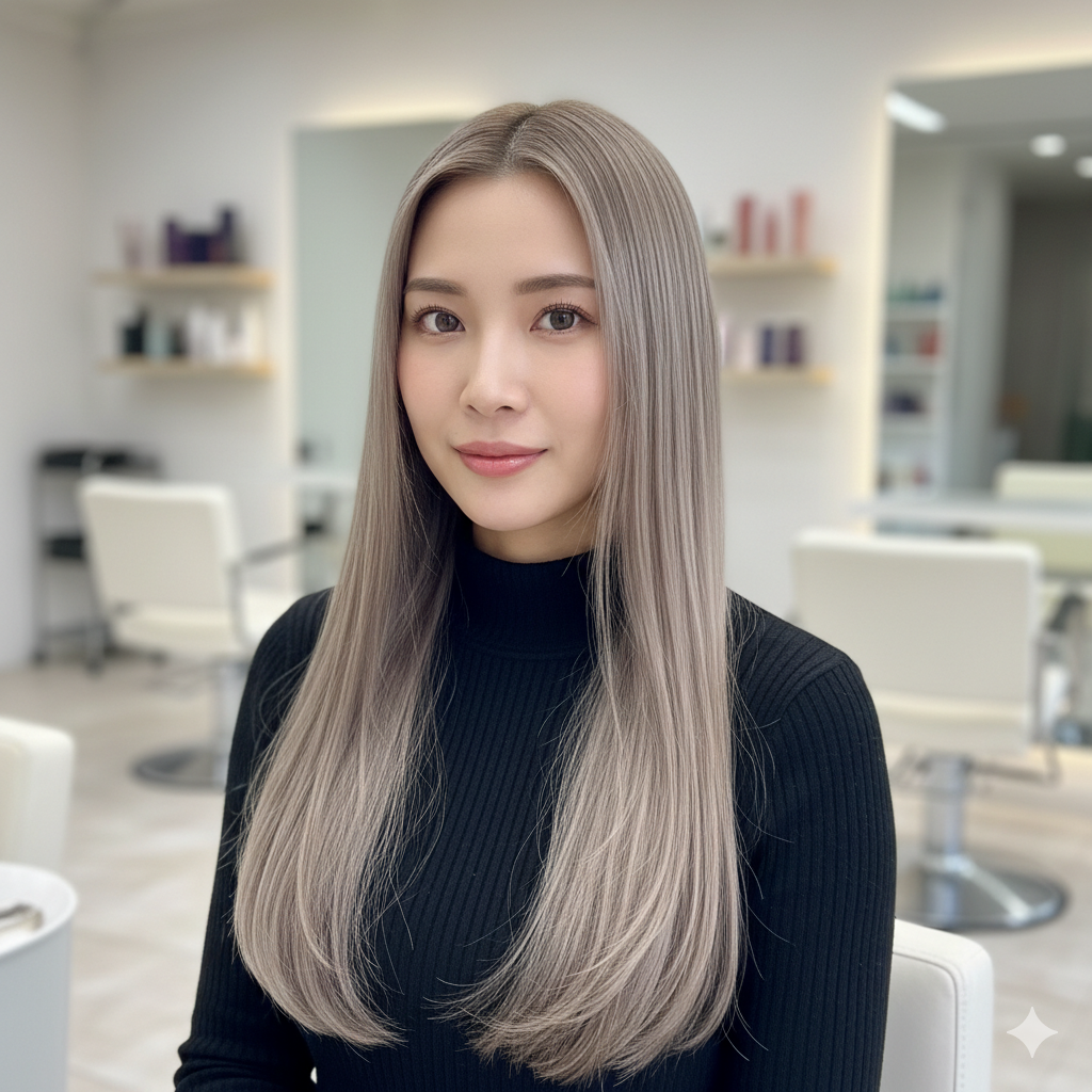 ブリーチ毛に酸性ストレートを施術できるか診断する画像